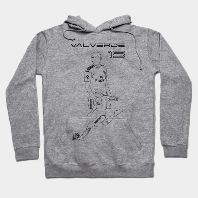 Federico valverde Hoodie by Artbygoody